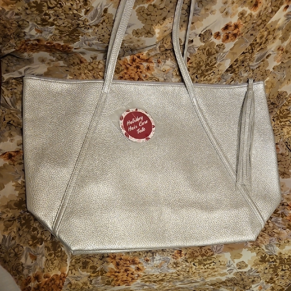 Silver Tote Bag